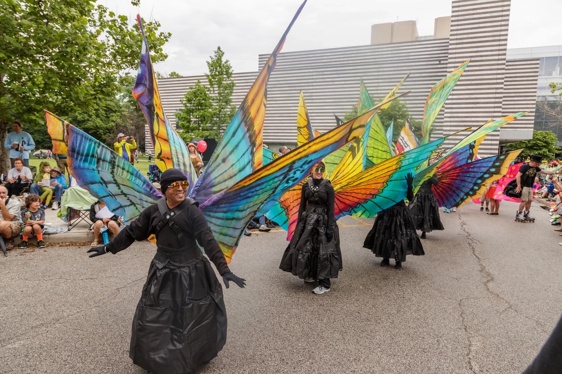 a group of people in clothing