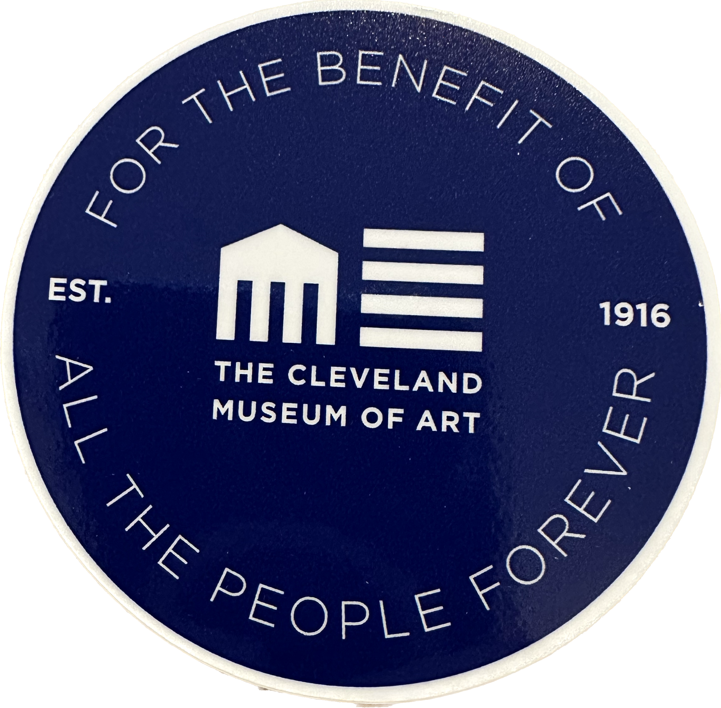 CMA Sticker Blue- For the Benefit