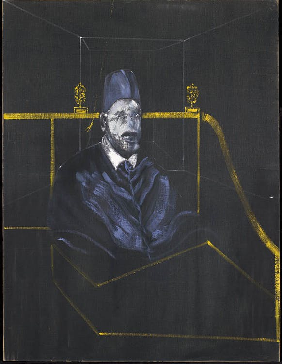 Study for Portrait VI 1953. Francis Bacon (British, born Ireland, 1909–1992). Oil on canvas; 151.5 x 116.2 cm. Minneapolis Institute of Art, The Miscellaneous Works of Art Purchase Fund, 58.35. Photo: Minneapolis Institute of Art. © The Estate of Francis 
