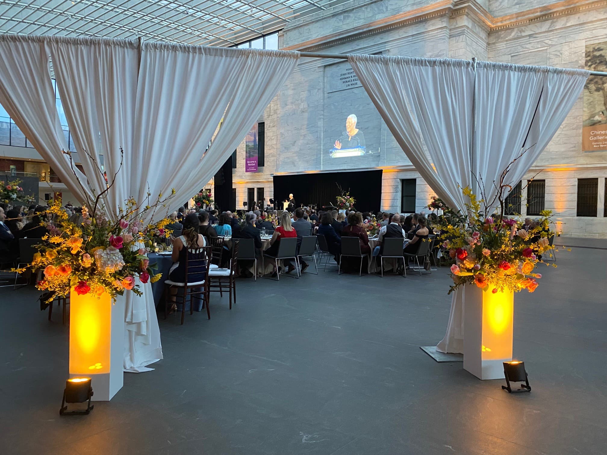 Ames Family Atrium Event Set-up