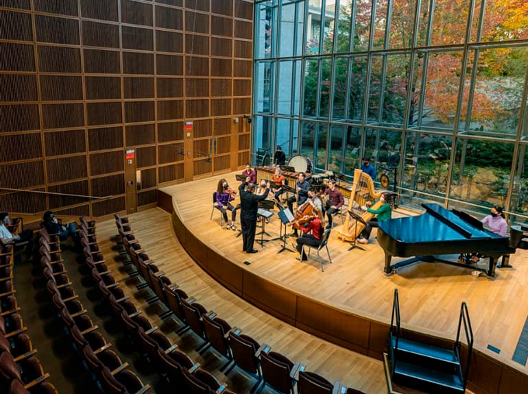 CIM New Music Ensemble Performing On Stage