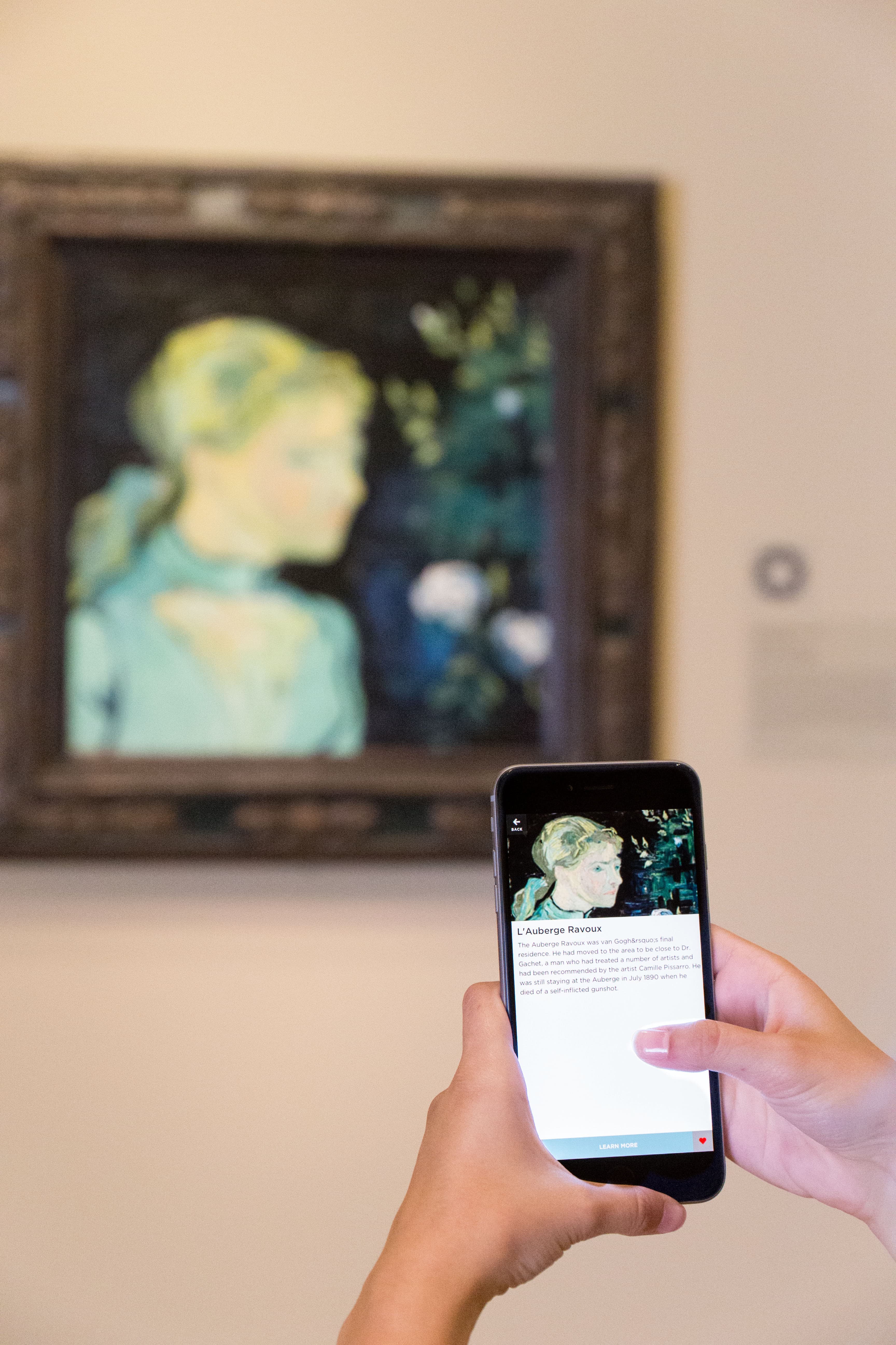ArtLens App scanning Van Gogh