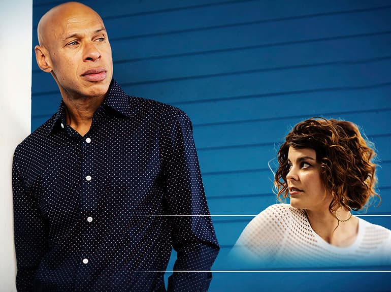 Joshua Redman and Gabrielle Cavassa Posing